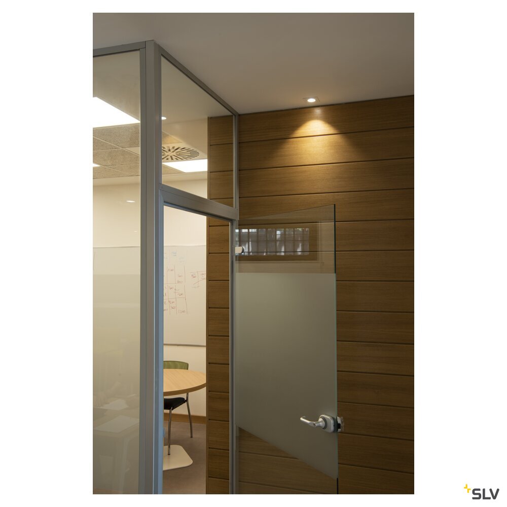 SLV NEW TRIA® 75, recessed ceiling light, square, max. 10W GU10, white 1007377