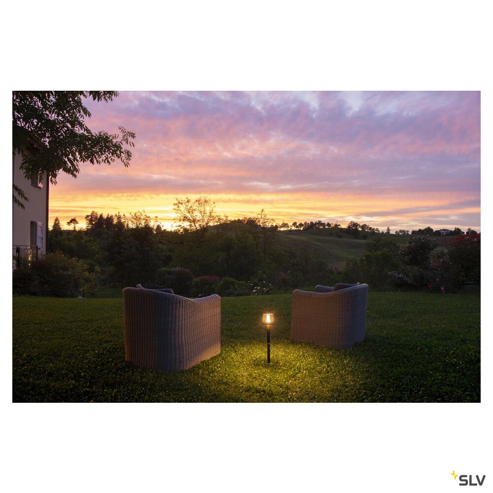 SLV TAHA light set, battery-powered, IP65, 2700K, dimmable, black 1007380