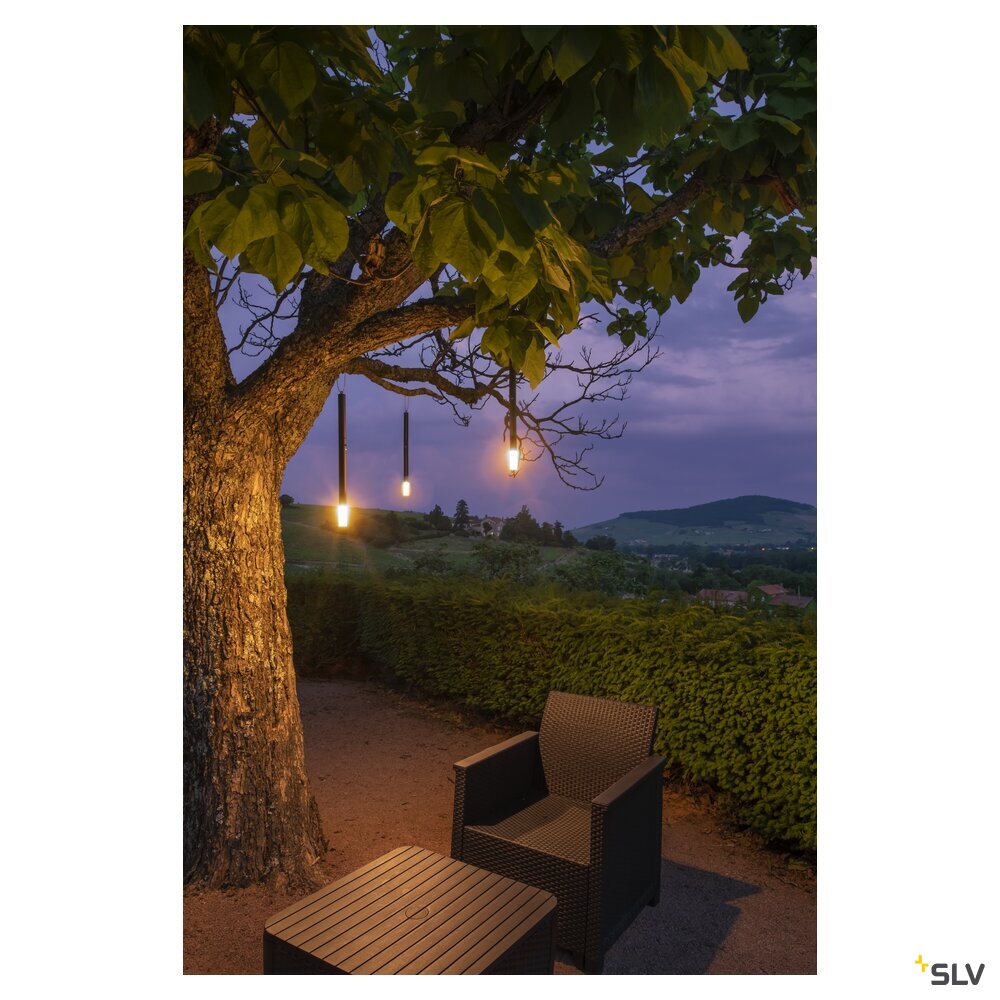 SLV TAHA light set, battery-powered, IP65, 2700K, dimmable, black 1007380