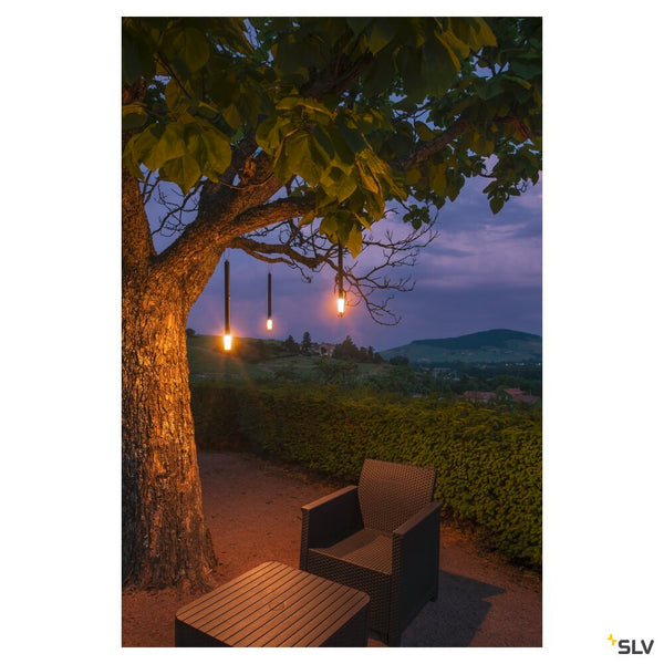 SLV TAHA light set, battery-powered, IP65, 2700K, dimmable, black 1007380