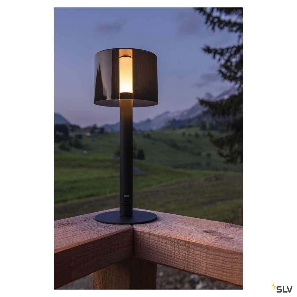 SLV TAHA light set, battery-powered, IP65, 2700K, dimmable, black 1007380