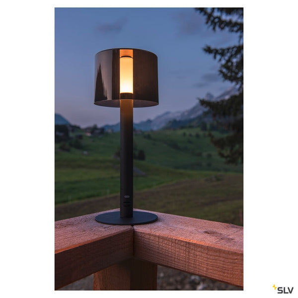 SLV TAHA light set, battery-powered, IP65, 2700K, dimmable, black 1007380