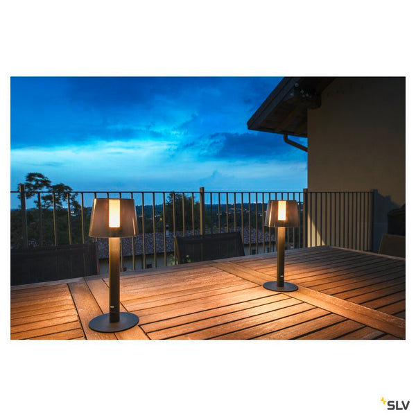 SLV TAHA light set, battery-powered, IP65, 2700K, dimmable, black 1007380