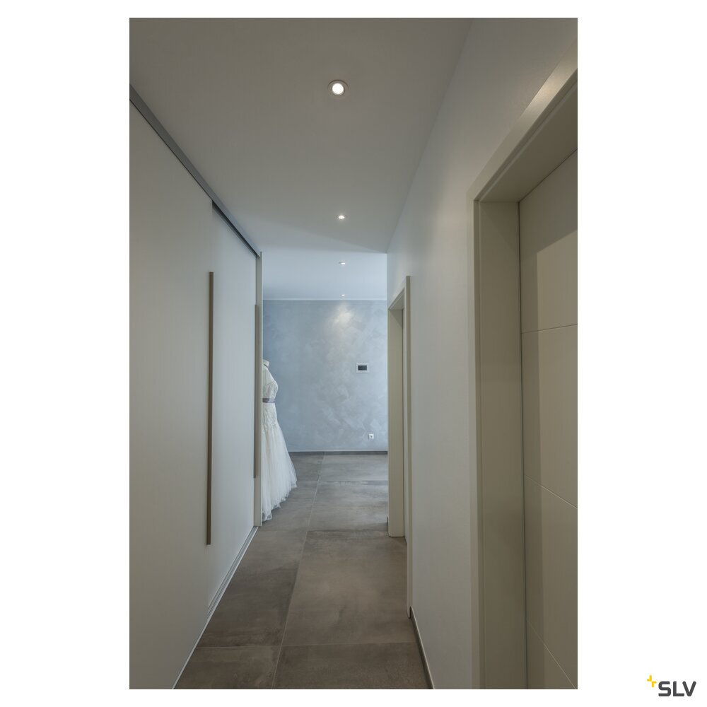 SLV NEW TRIA® 68, recessed ceiling light, 3000K, 38°, IP 20, round, white 1007389