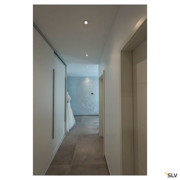 SLV NEW TRIA® 68, recessed ceiling light, 3000K, 38°, IP 20, round, white 1007389