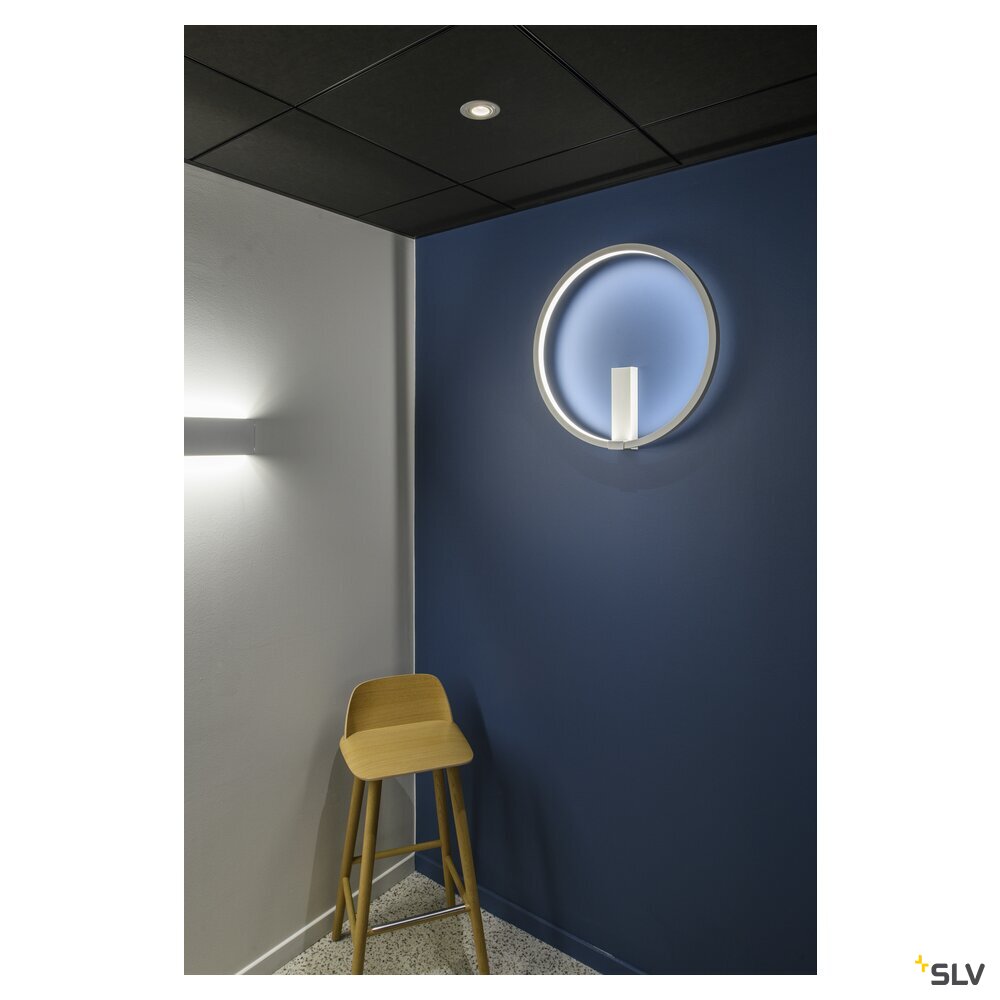 SLV NEW TRIA® 75, recessed ceiling light, 3000K, 38°, IP 20, round, white 1007403