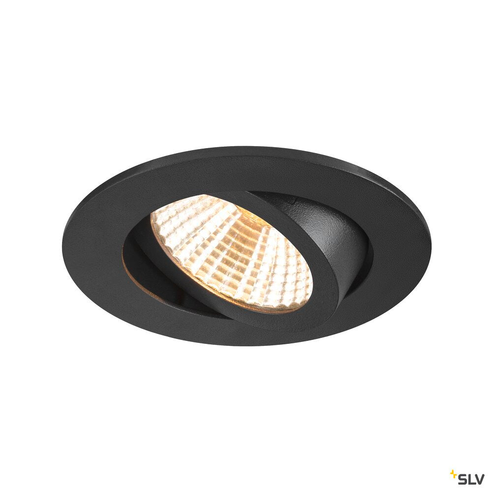 SLV NEW TRIA® 68, recessed ceiling light, 1800-3000K, 38°, IP 20, round, black 1007424