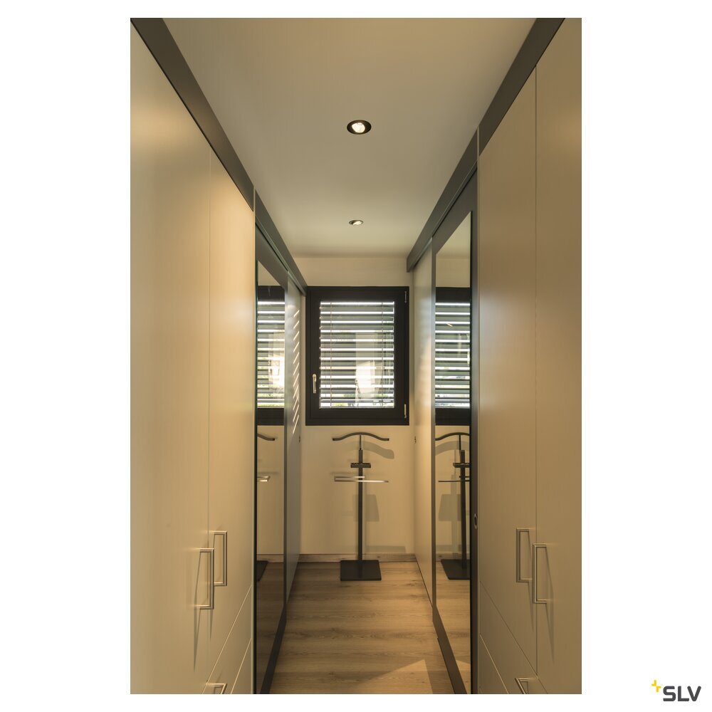 SLV NEW TRIA® 68, recessed ceiling light, 1800-3000K, 38°, IP 20, round, black 1007424