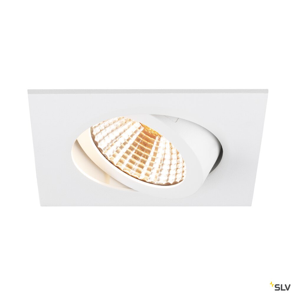SLV NEW TRIA® 68, recessed ceiling light, 1800-3000K, 38°, IP 20, square, white 1007427