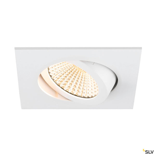 SLV NEW TRIA® 68, recessed ceiling light, 1800-3000K, 60°, IP 20, square, white 1007429