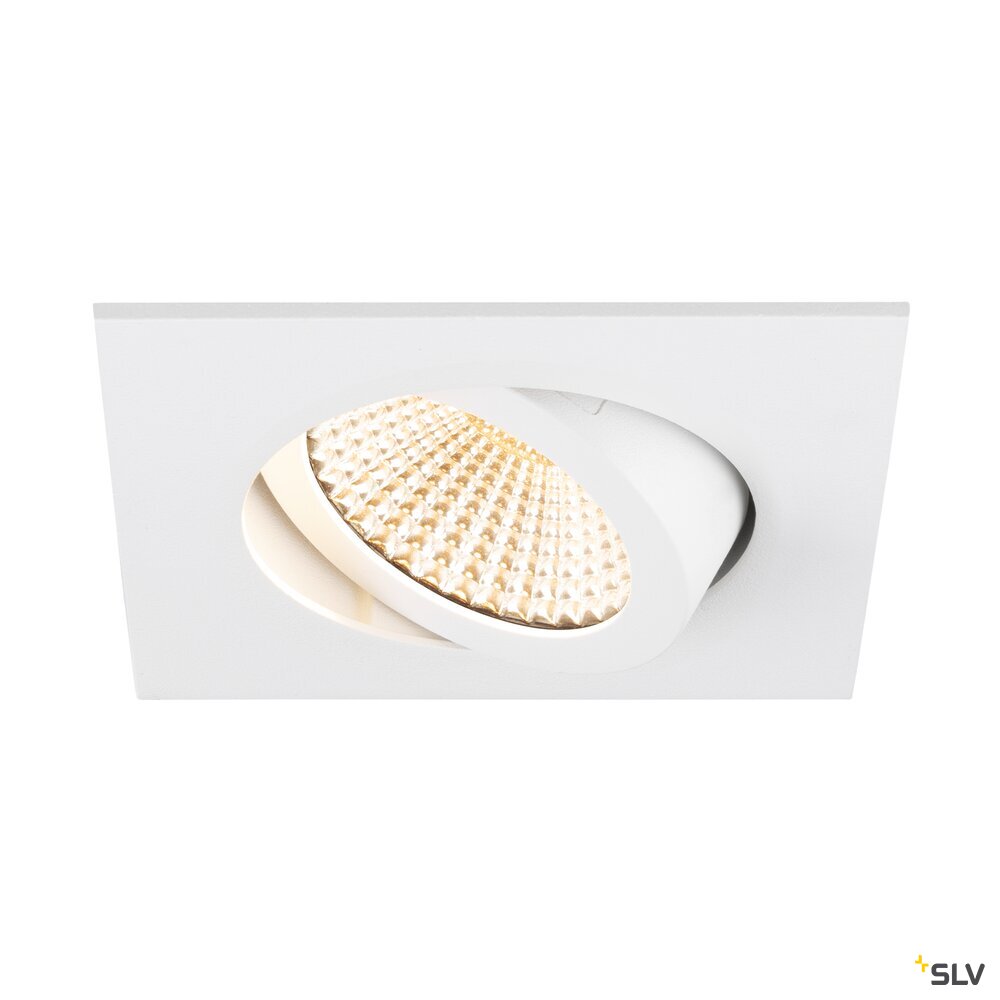 SLV NEW TRIA® 68, recessed ceiling light, 1800-3000K, 60°, IP 20, square, white 1007429