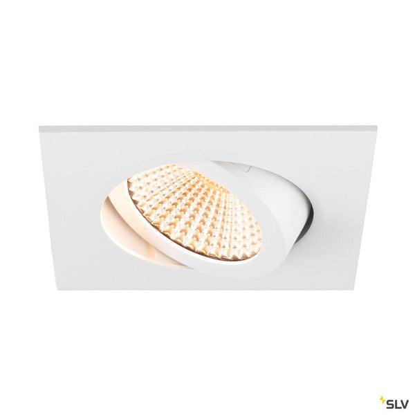SLV NEW TRIA® 68, recessed ceiling light, 1800-3000K, 60°, IP 20, square, white 1007429