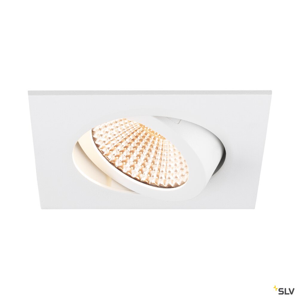 SLV NEW TRIA® 68, recessed ceiling light, 1800-3000K, 60°, IP 20, square, white 1007429