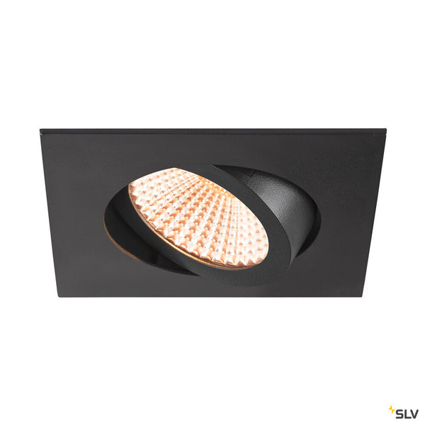 SLV NEW TRIA® 68, recessed ceiling light, 1800-3000K, 60°, IP 20, square, black 1007430