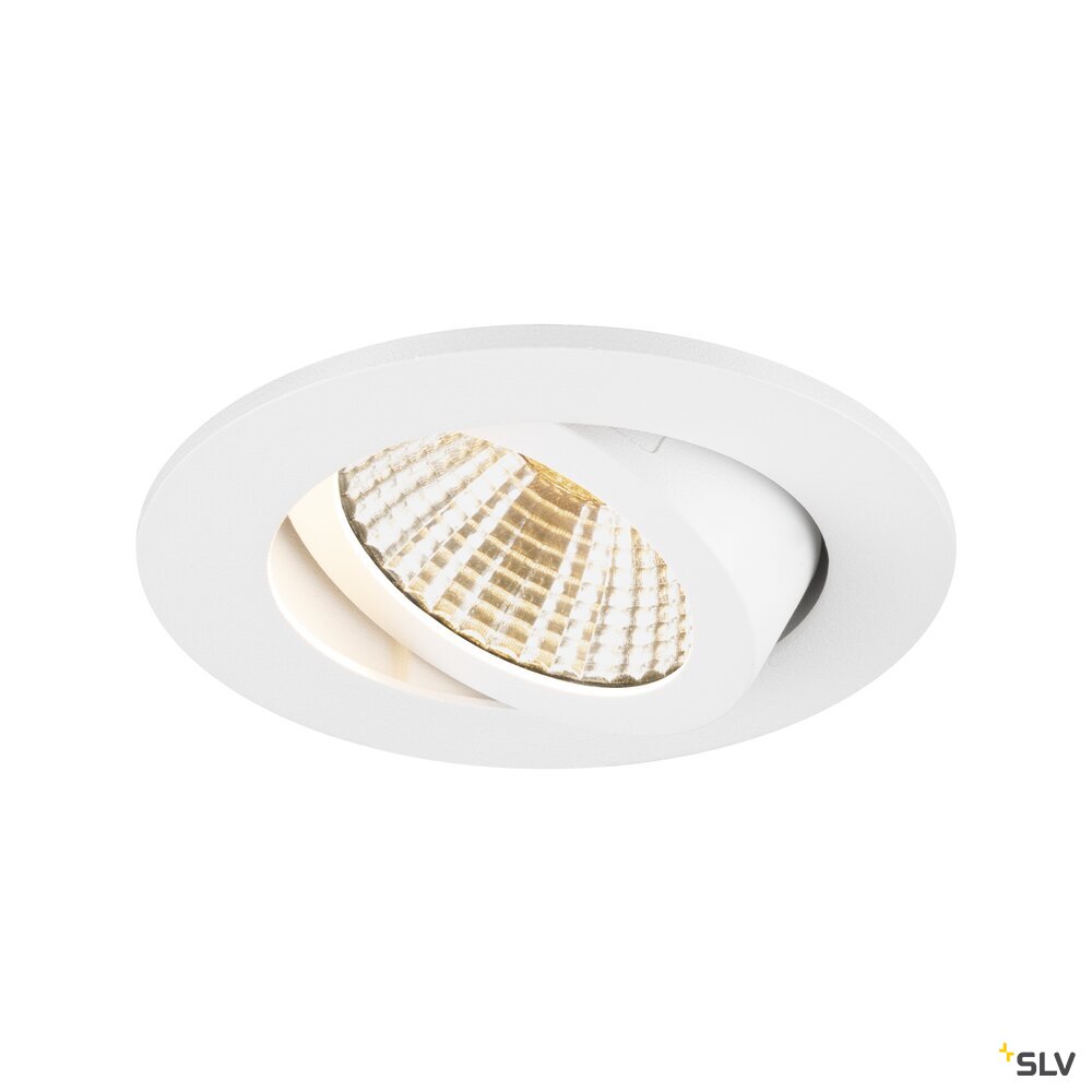 SLV NEW TRIA® UNIVERSAL 68, recessed ceiling light, 2500/3000/4000K, 38°, IP 20, round, white 1007433