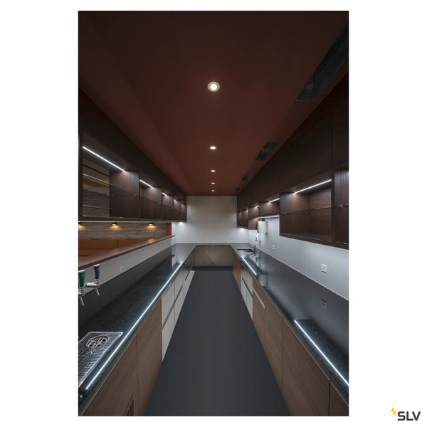 SLV NEW TRIA® UNIVERSAL 68, recessed ceiling light, 2500/3000/4000K, 60°, IP 20, round, white 1007435