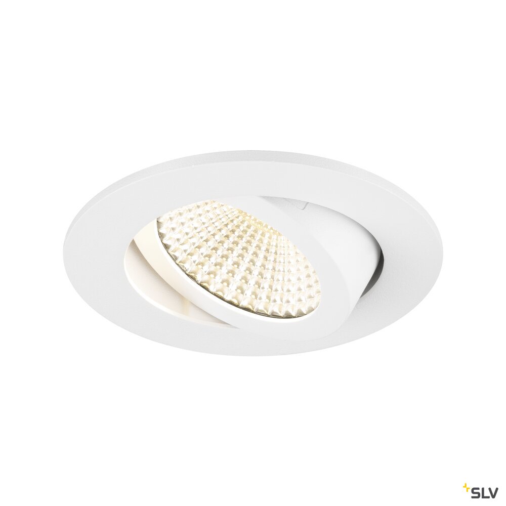 SLV NEW TRIA® UNIVERSAL 68, recessed ceiling light, 2500/3000/4000K, 60°, IP 20, round, white 1007435