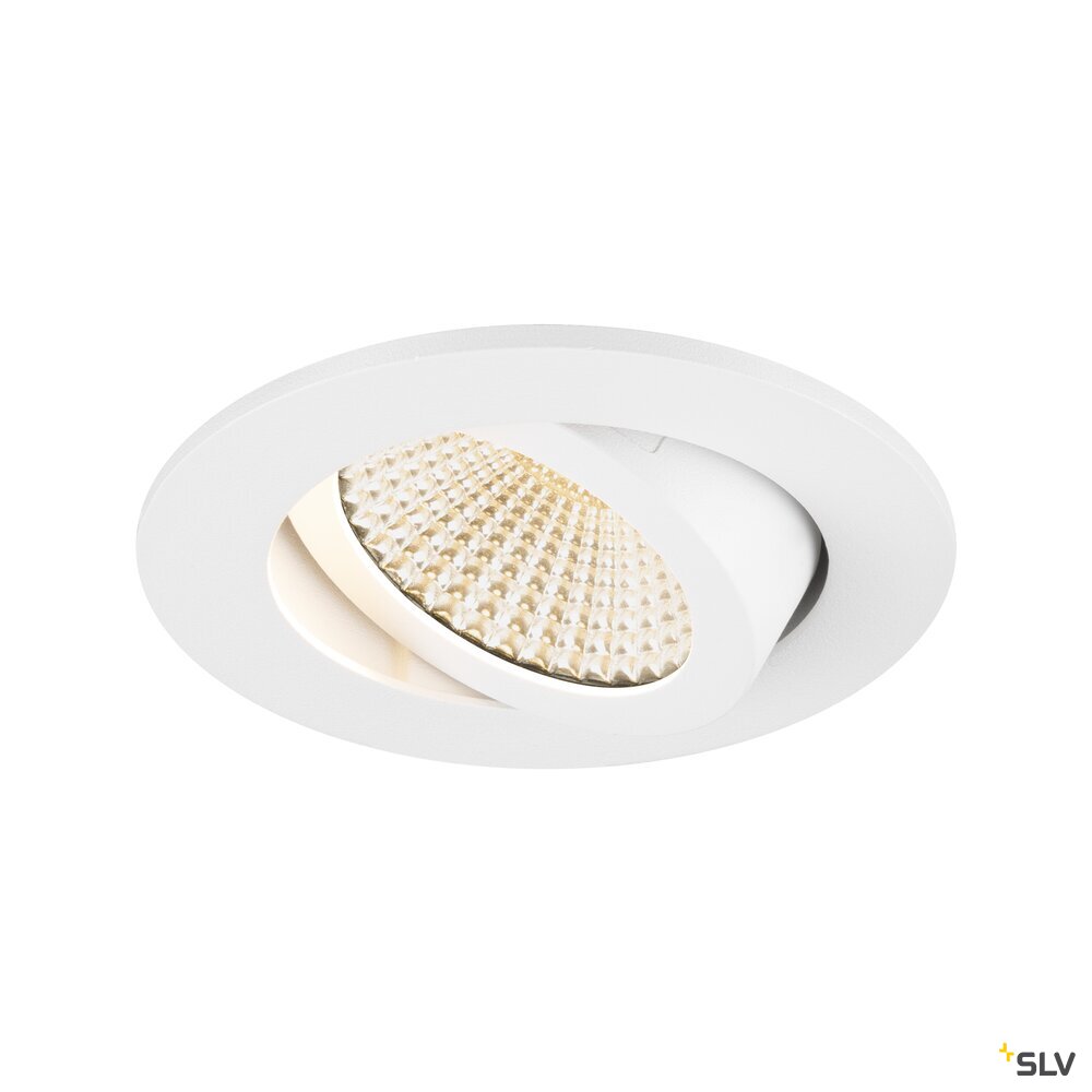 SLV NEW TRIA® UNIVERSAL 68, recessed ceiling light, 2500/3000/4000K, 60°, IP 20, round, white 1007435