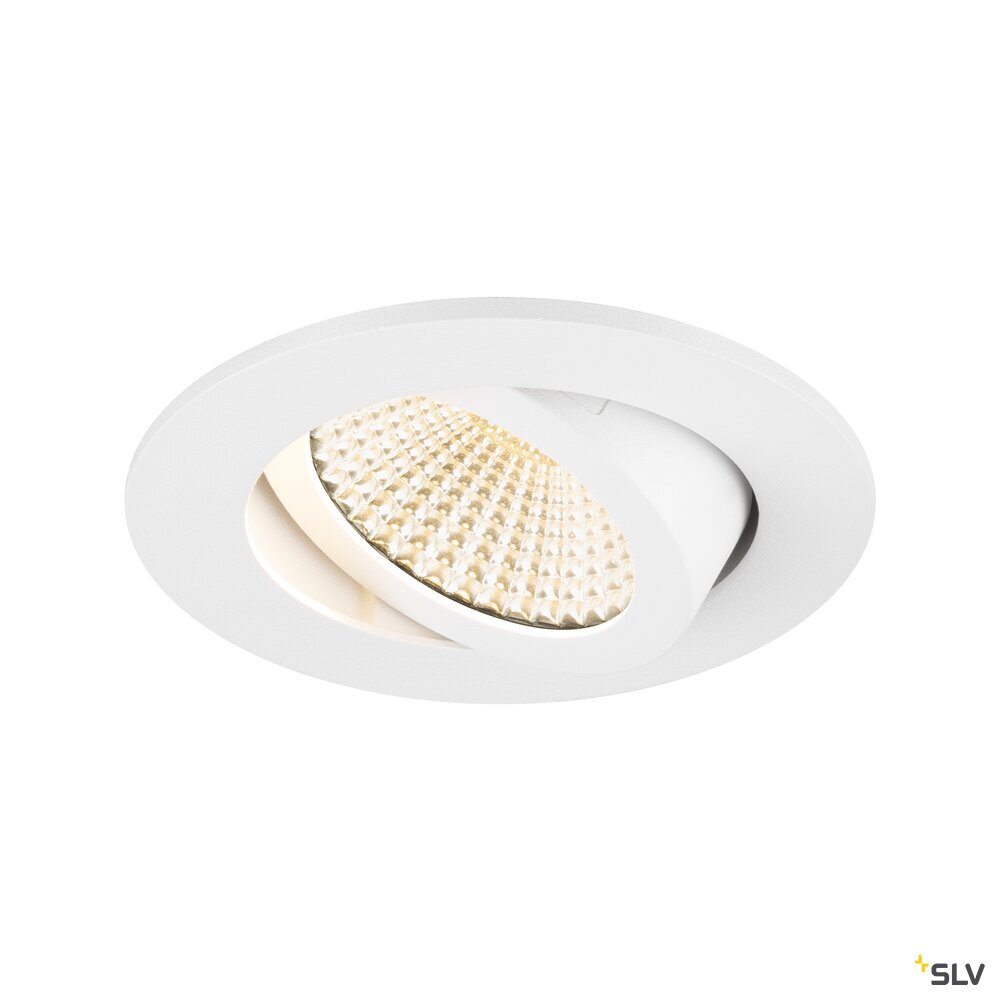 SLV NEW TRIA® UNIVERSAL 68, recessed ceiling light, 2500/3000/4000K, 60°, IP 20, round, white 1007435