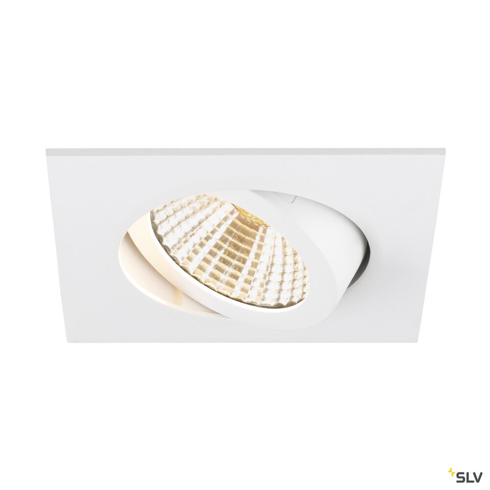 SLV NEW TRIA® UNIVERSAL 68, recessed ceiling light, 2500/3000/4000K, 38°, IP 20, square, white 1007437