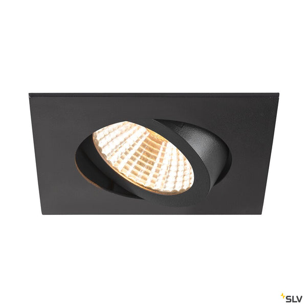 SLV NEW TRIA® UNIVERSAL 68, recessed ceiling light, 2500/3000/4000K, 38°, IP 20, square, black 1007438