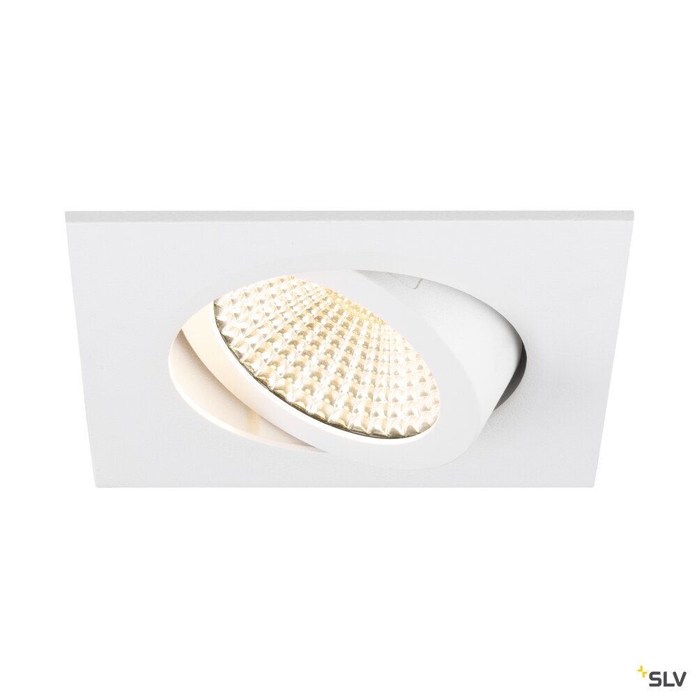 SLV NEW TRIA® UNIVERSAL 68, recessed ceiling light, 2500/3000/4000K, 60°, IP 20, square, white 1007439