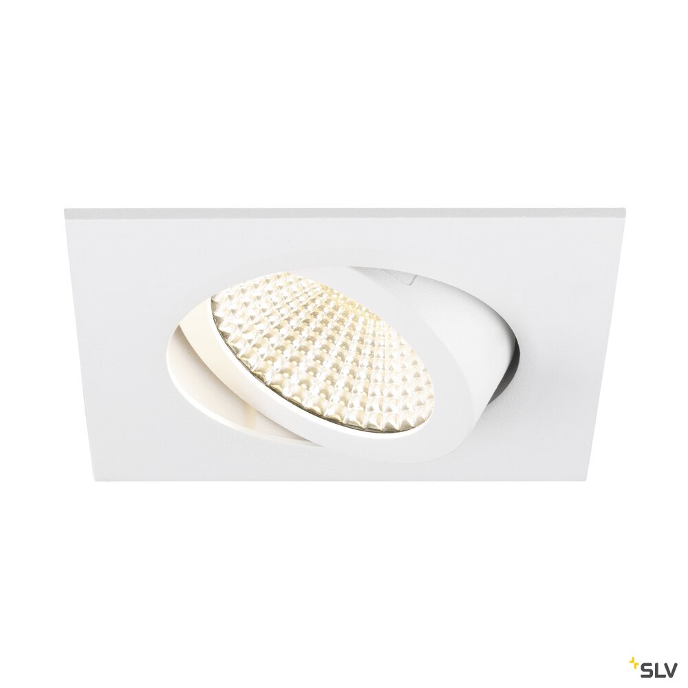 SLV NEW TRIA® UNIVERSAL 68, recessed ceiling light, 2500/3000/4000K, 60°, IP 20, square, white 1007439