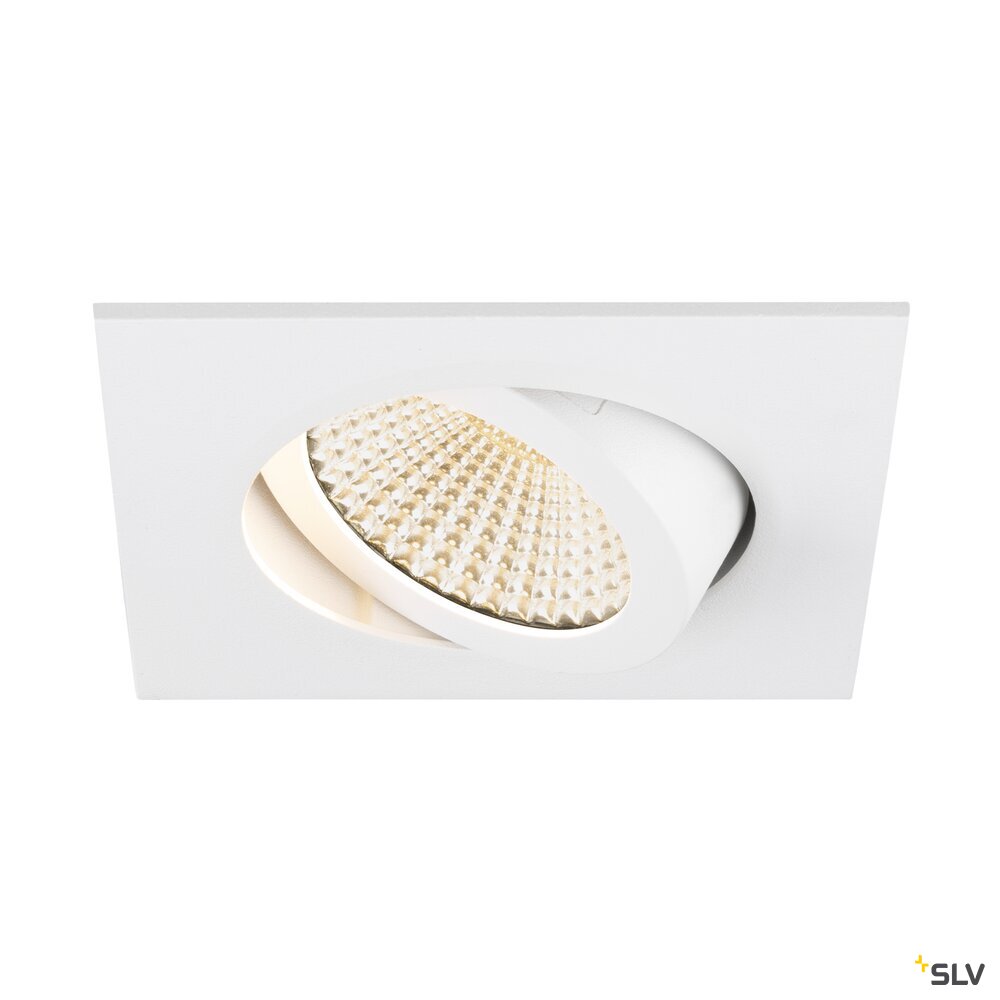 SLV NEW TRIA® UNIVERSAL 68, recessed ceiling light, 2500/3000/4000K, 60°, IP 20, square, white 1007439