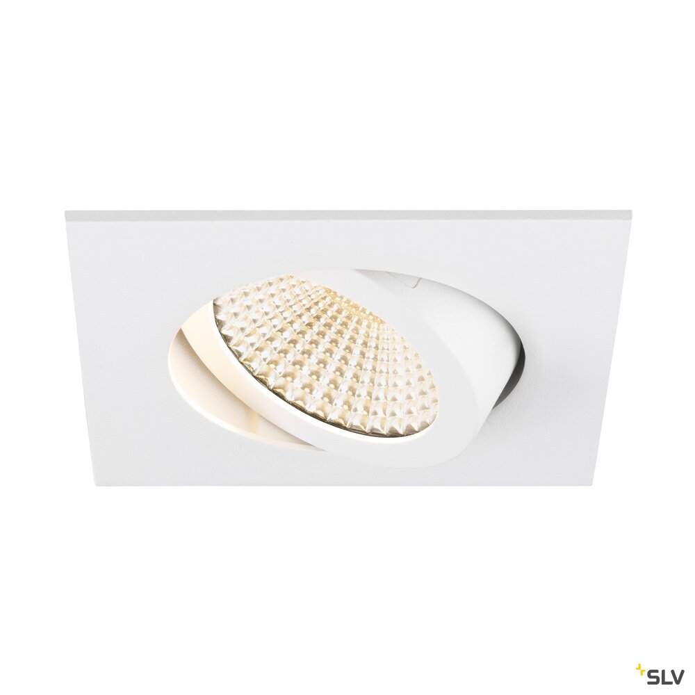 SLV NEW TRIA® UNIVERSAL 68, recessed ceiling light, 2500/3000/4000K, 60°, IP 20, square, white 1007439