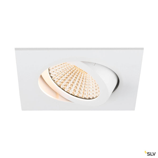 SLV NEW TRIA® UNIVERSAL 68, recessed ceiling light, 2500/3000/4000K, 60°, IP 20, square, white 1007439