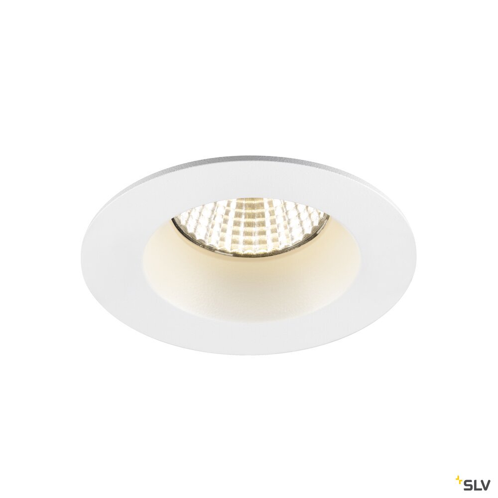 SLV NEW TRIA® UNIVERSAL 68, recessed ceiling light, 2500/3000/4000K, 38°, IP 20 / IP 65, round, white 1007441