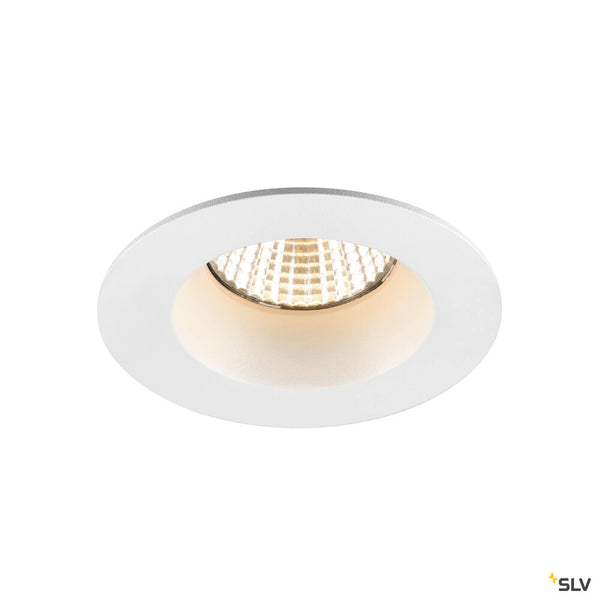 SLV NEW TRIA® UNIVERSAL 68, recessed ceiling light, 2500/3000/4000K, 38°, IP 20 / IP 65, round, white 1007441
