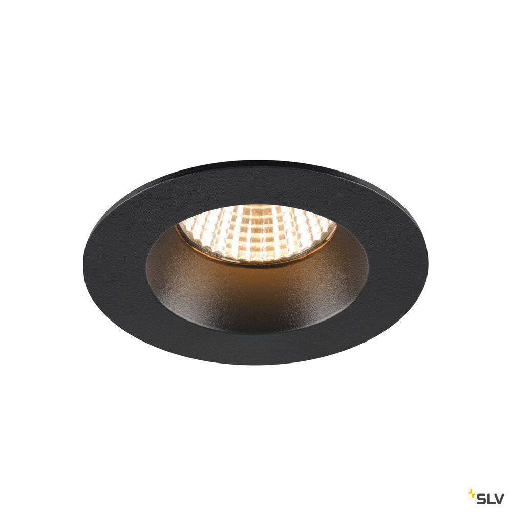 SLV NEW TRIA® UNIVERSAL 68, recessed ceiling light, 2500/3000/4000K, 38°, IP 20 / IP 65, round, black 1007442