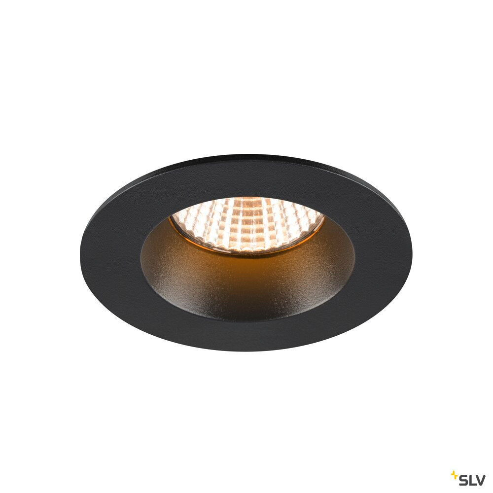 SLV NEW TRIA® UNIVERSAL 68, recessed ceiling light, 2500/3000/4000K, 38°, IP 20 / IP 65, round, black 1007442