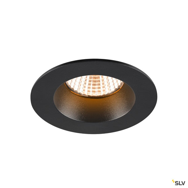 SLV NEW TRIA® UNIVERSAL 68, recessed ceiling light, 2500/3000/4000K, 38°, IP 20 / IP 65, round, black 1007442
