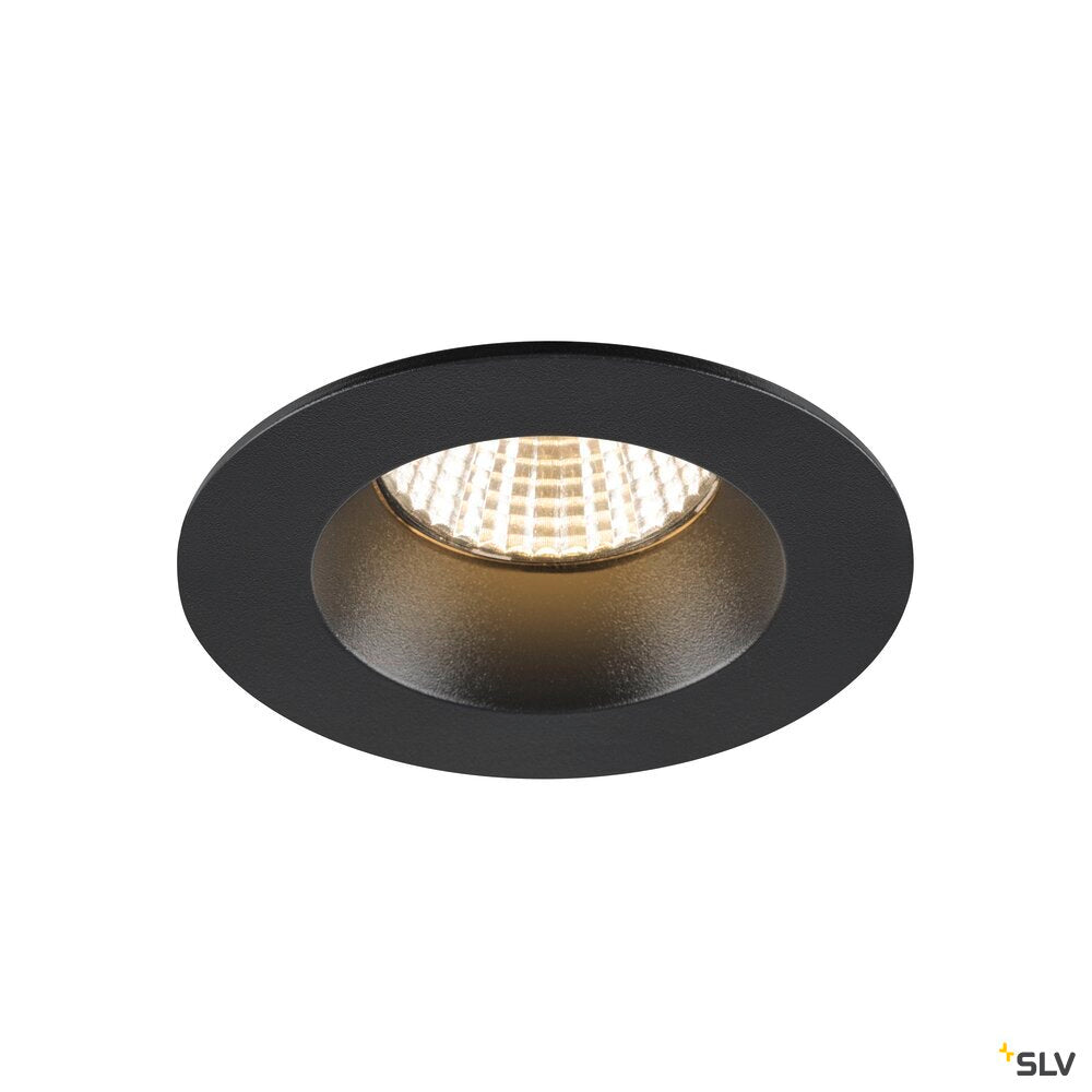SLV NEW TRIA® UNIVERSAL 68, recessed ceiling light, 2500/3000/4000K, 38°, IP 20 / IP 65, round, black 1007442