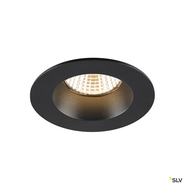 SLV NEW TRIA® UNIVERSAL 68, recessed ceiling light, 2500/3000/4000K, 38°, IP 20 / IP 65, round, black 1007442