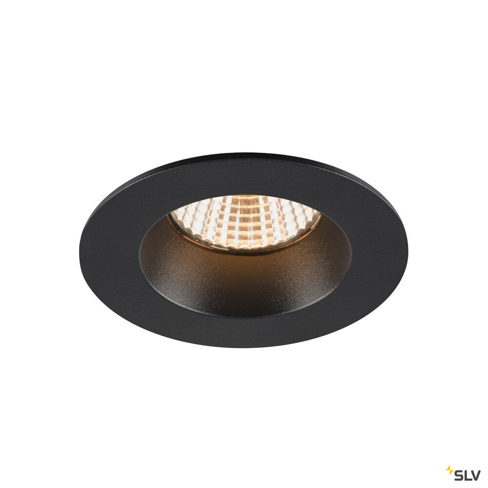 SLV NEW TRIA® UNIVERSAL 68, recessed ceiling light, 2500/3000/4000K, 38°, IP 20 / IP 65, round, black 1007442