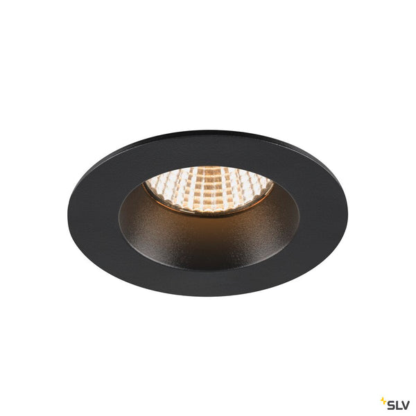 SLV NEW TRIA® UNIVERSAL 68, recessed ceiling light, 2500/3000/4000K, 38°, IP 20 / IP 65, round, black 1007442