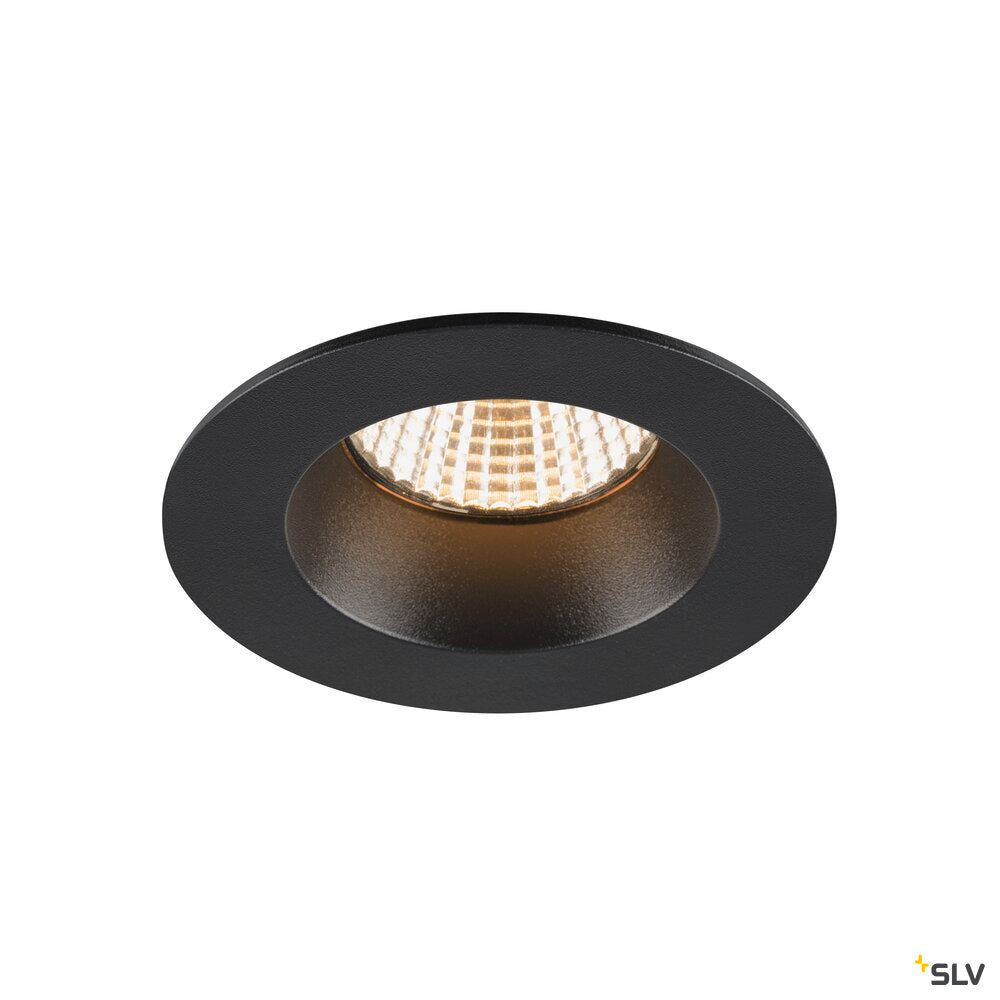 SLV NEW TRIA® UNIVERSAL 68, recessed ceiling light, 2500/3000/4000K, 38°, IP 20 / IP 65, round, black 1007442