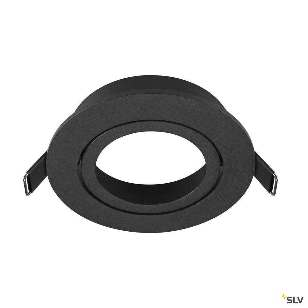 SLV NEW TRIA® 95, ceiling installation ring, D: 11 H: 2.6 cm, IP 20, black 1007444