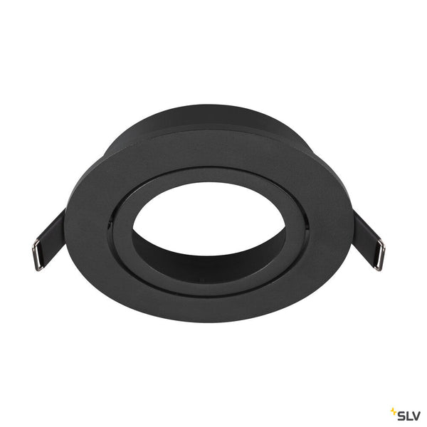 SLV NEW TRIA® 95, ceiling installation ring, D: 11 H: 2.6 cm, IP 20, black 1007444