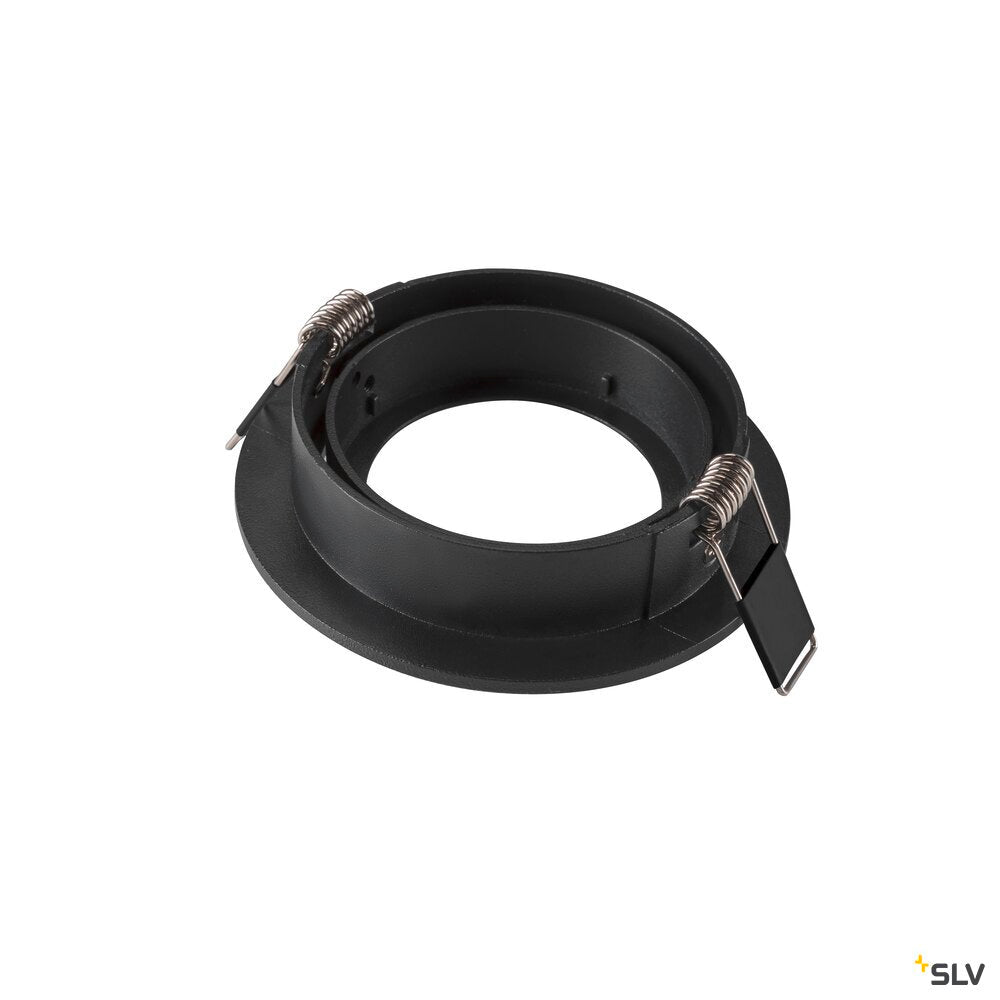 SLV NEW TRIA® 95, ceiling installation ring, D: 11 H: 2.6 cm, IP 20, black 1007444
