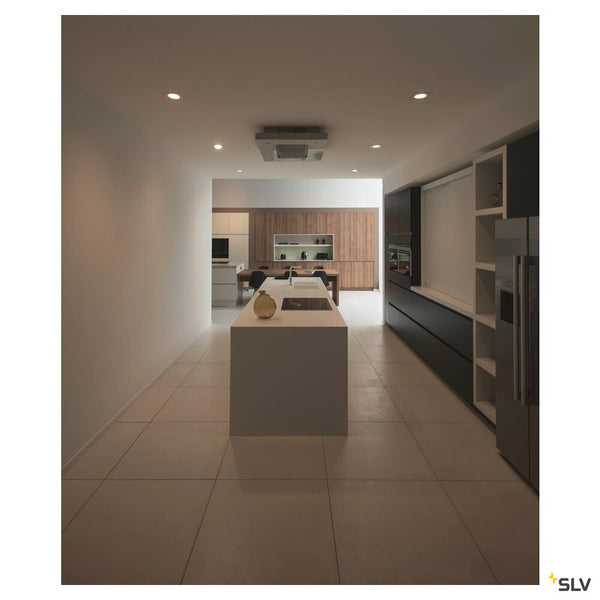 SLV NEW TRIA® 95, ceiling installation ring, L: 11 W: 11 H: 2.6 cm, IP 20, white 1007448