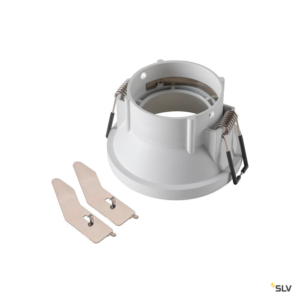 SLV NEW TRIA® 75, ceiling installation ring, recessed, attachment, D: 8.2 H: 4.9 cm, IP 20, white 1007450