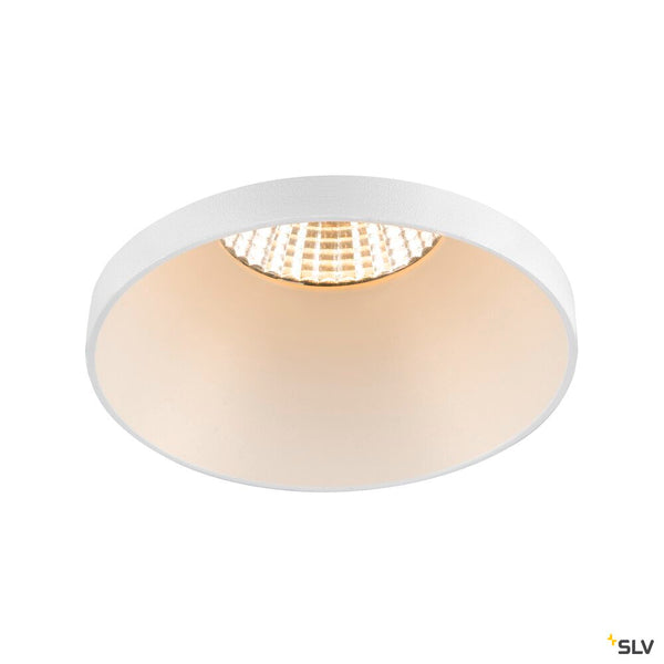 SLV NEW TRIA® 75, ceiling installation ring, recessed, attachment, D: 8.2 H: 4.9 cm, IP 20, white 1007450