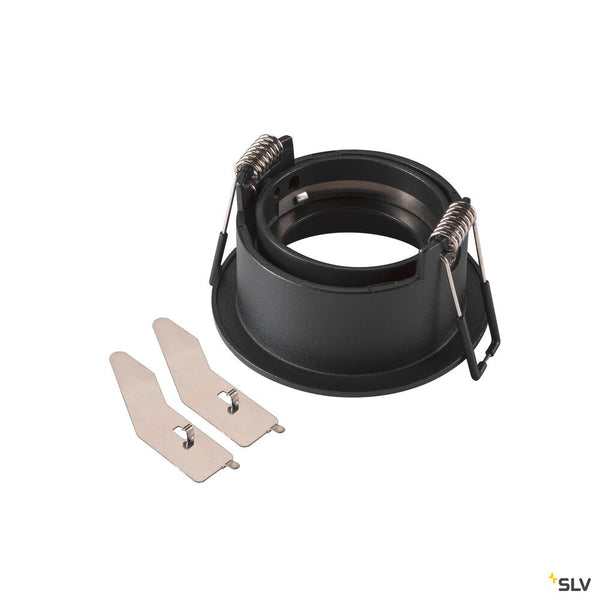 SLV NEW TRIA® 68, ceiling installation ring, recessed, D: 8.2 H: 4.4 cm, IP 20, black 1007451