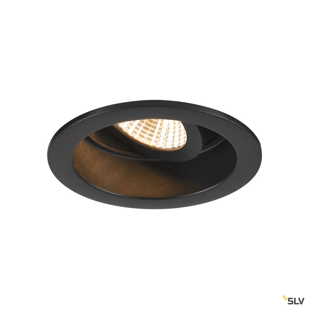 SLV NEW TRIA® 68, ceiling installation ring, recessed, D: 8.2 H: 4.4 cm, IP 20, black 1007451