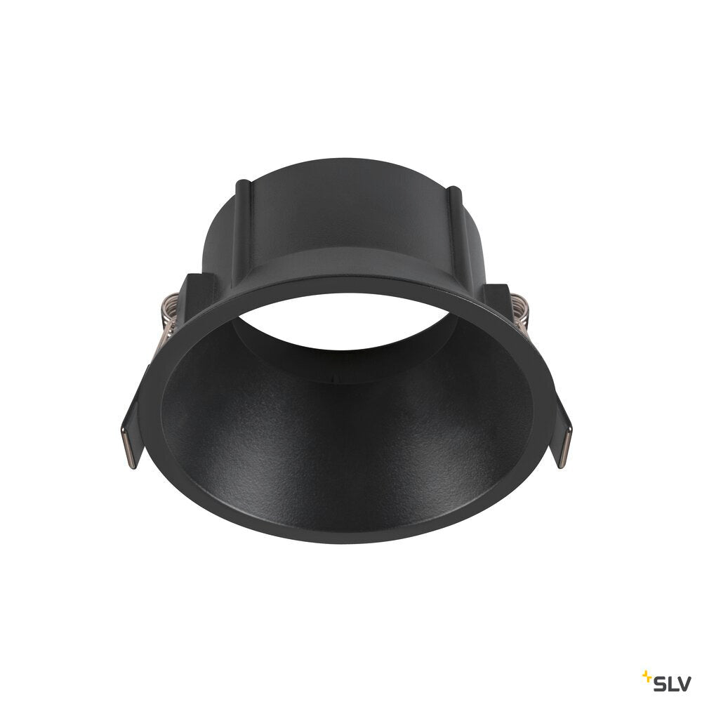 SLV NEW TRIA® 95, ceiling installation ring, recessed, D: 10.3 H: 5.5 cm, IP 20, black 1007452