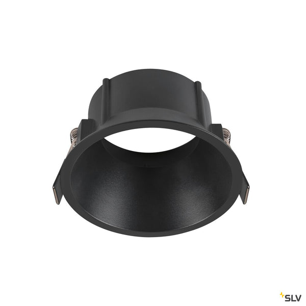 SLV NEW TRIA® 95, ceiling installation ring, recessed, D: 10.3 H: 5.5 cm, IP 20, black 1007452